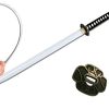 Espada Katana Samurai Ninja de Espuma de borracha Preto