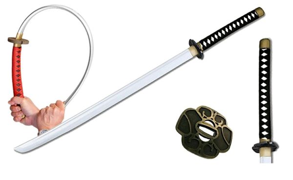 Espada Katana Samurai Ninja de Espuma de borracha Preto Espada Katana Samurai Ninja de Espuma de borracha Preto