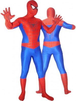 Fantasia Adulto Homem Aranha Spandex Vermelho e Azul 2 Fantasia Adulto Homem Aranha Spandex Vermelho e Azul 2