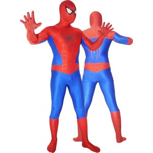 Fantasia Adulto Homem Aranha Spandex Vermelho e Azul 2 Fantasia Adulto Homem Aranha Spandex Vermelho e Azul 2