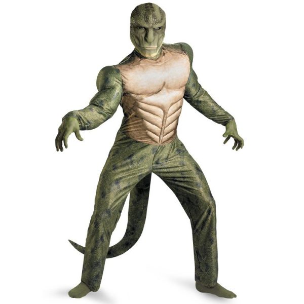 Fantasia Adulto Lagarto Luxo Vilão Homem Aranha Fantasia Adulto Lagarto Luxo Vilão Homem Aranha