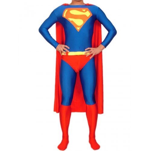 Fantasia Adulto Super Homen Superman Spandex Fantasia Adulto Super Homen Superman Spandex