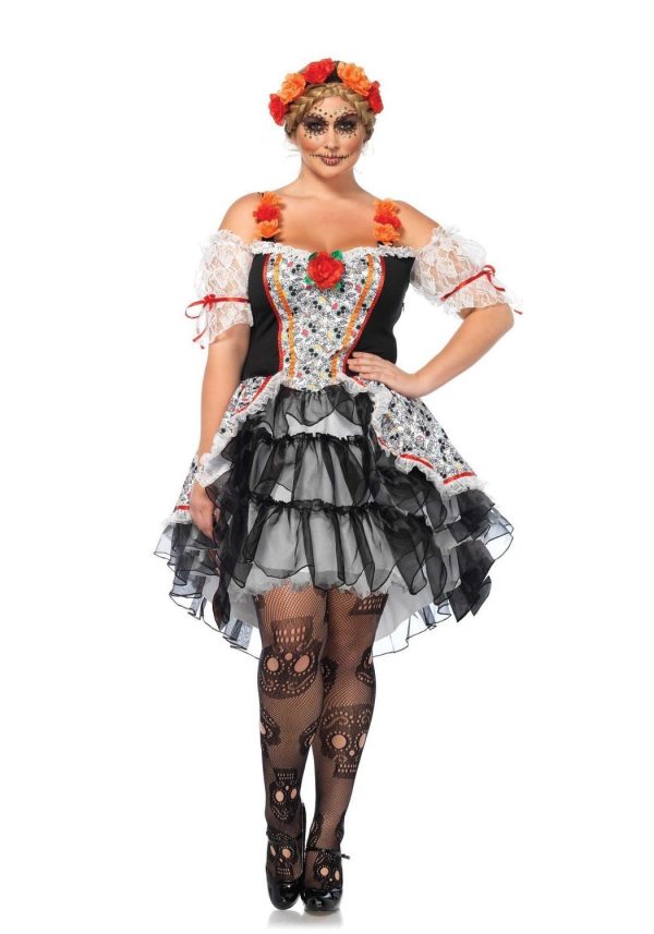 Fantasia Caveira Mexicana Adulto Extra Grande Fantasia Caveira Mexicana Adulto Extra Grande