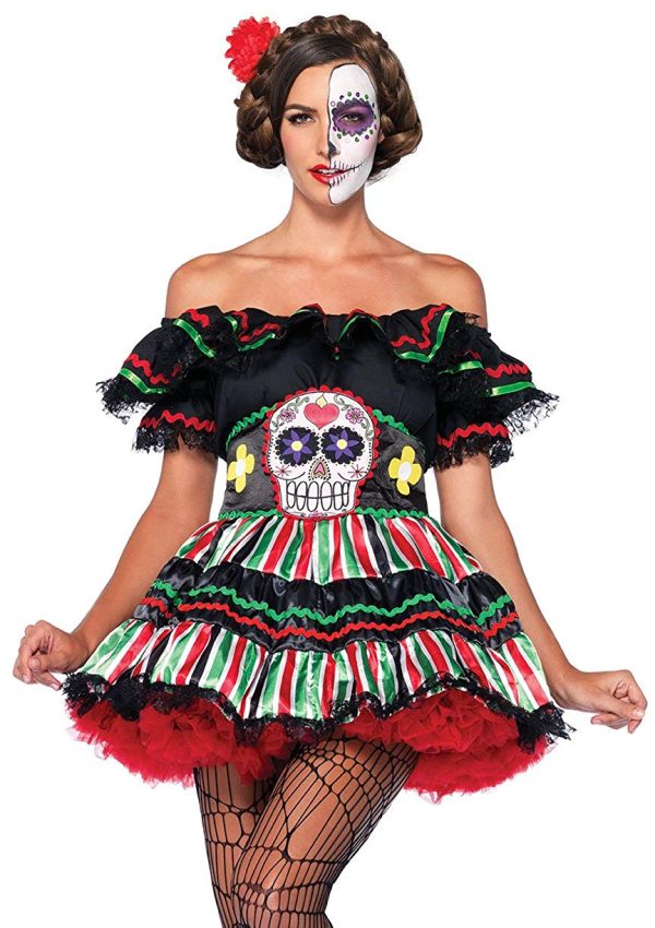 Fantasia Caveira Mexicana Adulto Extra Grande Clássica Fantasia Caveira Mexicana Adulto Extra Grande Clássica