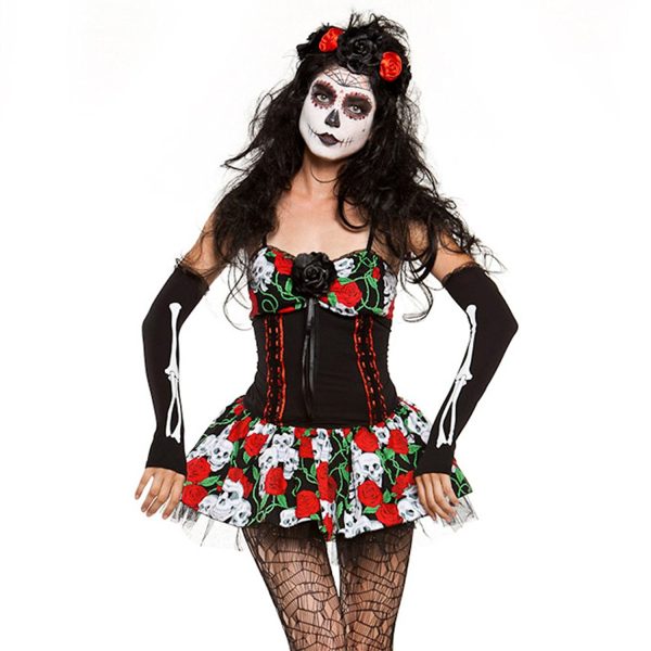 Fantasia Caveira Mexicana Adulto Extra Grande Luxo Fantasia Caveira Mexicana Adulto Extra Grande Luxo