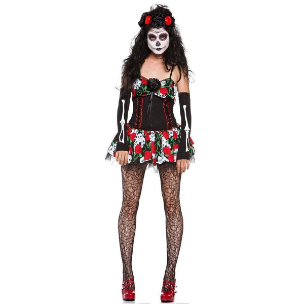 Fantasia Caveira Mexicana Adulto Extra Grande Luxo Fantasia Caveira Mexicana Adulto Extra Grande Luxo