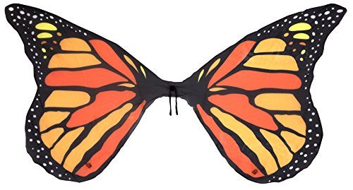 Asa Borboleta Luxo Laranja Adulto Tecido Asa Borboleta Luxo Laranja Adulto Tecido