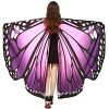 Asa Borboleta Luxo Rosa Adulto Tecido Gigante
