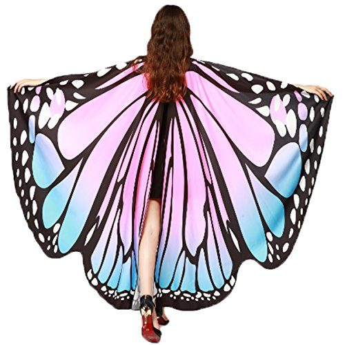 Asa Borboleta Luxo Rosa Adulto Tecido Gigante Asa Borboleta Luxo Rosa Adulto Tecido Gigante