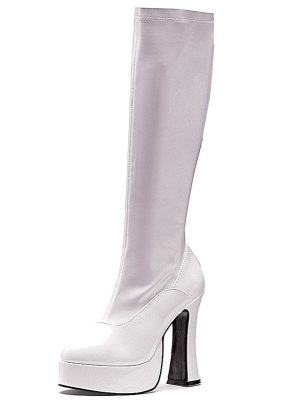 Bota Adulto Branca Plataforma
