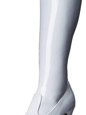 Bota Adulto Branca Plataforma Luxo