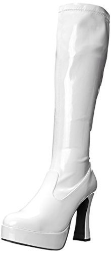 Bota Adulto Branca Plataforma Luxo Bota Adulto Branca Plataforma Luxo