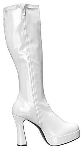 Bota Adulto Branca Plataforma Luxo Bota Adulto Branca Plataforma Luxo