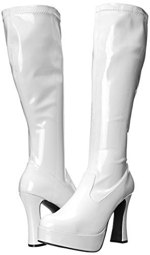 Bota Adulto Branca Plataforma Luxo Bota Adulto Branca Plataforma Luxo