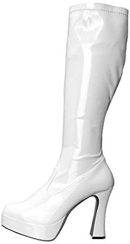 Bota Adulto Branca Plataforma Luxo Bota Adulto Branca Plataforma Luxo
