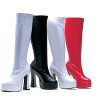 Bota Adulto Branca Plataforma Luxo