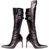 Bota Adulto Preta Pirata Sexy Luxo
