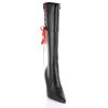 Bota Adulto Preta Sexy de Amarrar Luxo