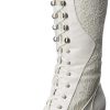 Bota Branca de Amarrar