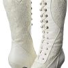 Bota Branca de Amarrar
