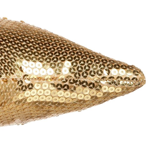 Bota Lantejoula Dourada Luxo Sexy