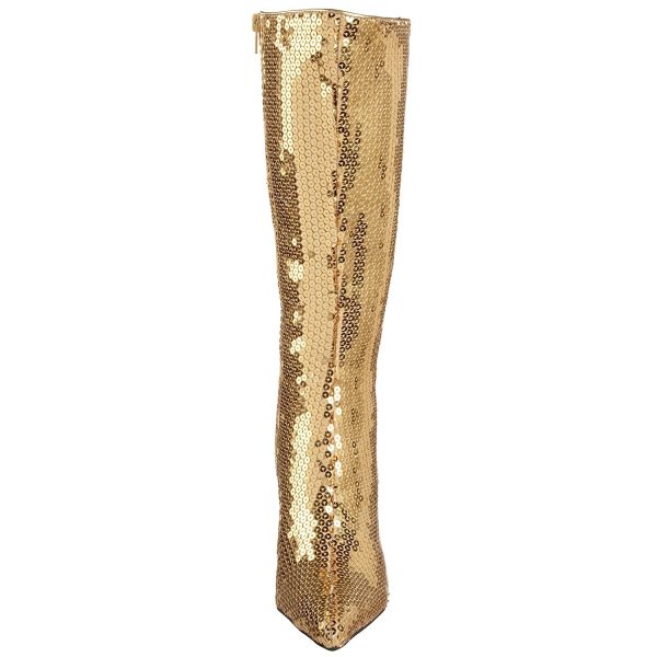 Bota Lantejoula Dourada Luxo Sexy