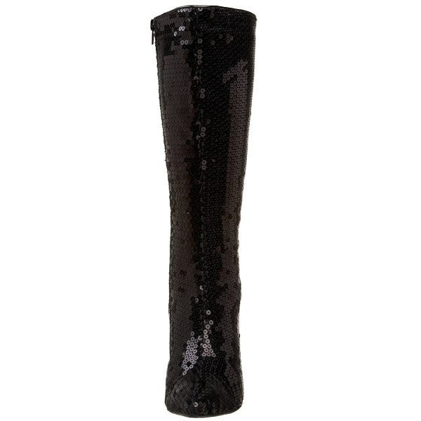 Bota Lantejoula Preta Luxo Sexy Bota Lantejoula Preta Luxo Sexy