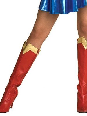 Bota Vermelha Adulto Feminino Mulher Maravilha Bota Vermelha Adulto Feminino Mulher Maravilha