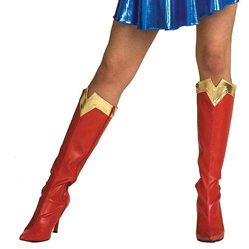Bota Vermelha Adulto Feminino Mulher Maravilha Bota Vermelha Adulto Feminino Mulher Maravilha