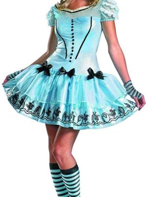 Fantasia Adulto Alice no País das Maravilhas Delicada Fantasia Adulto Alice no País das Maravilhas Delicada