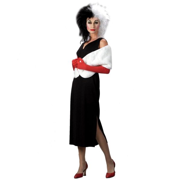 Fantasia Adulto Cruela Luxo 101 Dálmatas Fantasia Adulto Cruela Luxo 101 Dálmatas