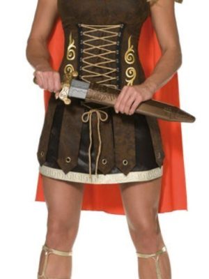 Fantasia Adulto de Gladiadora Guerreira Romana Sexy Fantasia Adulto de Gladiadora Guerreira Romana Sexy