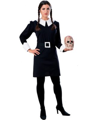 Fantasia Adulto Família Addams Wednesday Vandinha Fantasia Adulto Família Addams Wednesday Vandinha