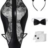 Fantasia Adulto Feminino Gata Felina Sexy Maiô