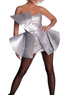 Fantasia Adulto Feminino Lady Gaga Prata Fantasia Adulto Feminino Lady Gaga Prata