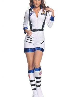 Fantasia Adulto Feminino Macacão de Astronauta Fantasia Adulto Feminino Macacão de Astronauta