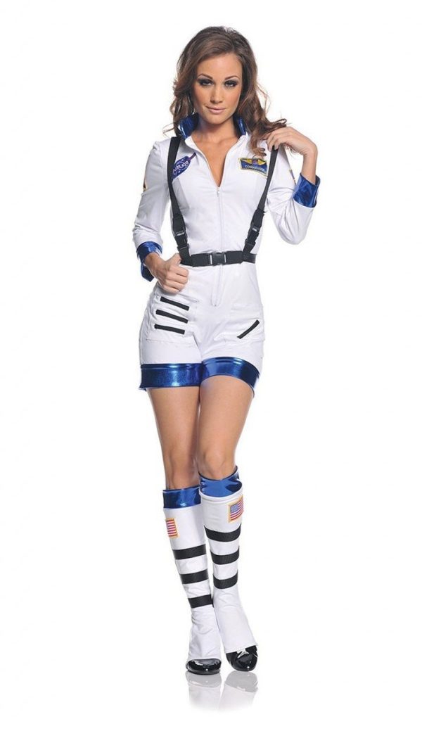 Fantasia Adulto Feminino Macacão de Astronauta Fantasia Adulto Feminino Macacão de Astronauta
