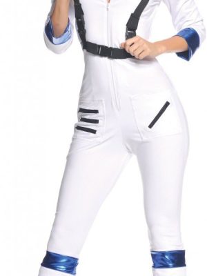 Fantasia Adulto Feminino Macacão de Astronauta Luxo Fantasia Adulto Feminino Macacão de Astronauta Luxo