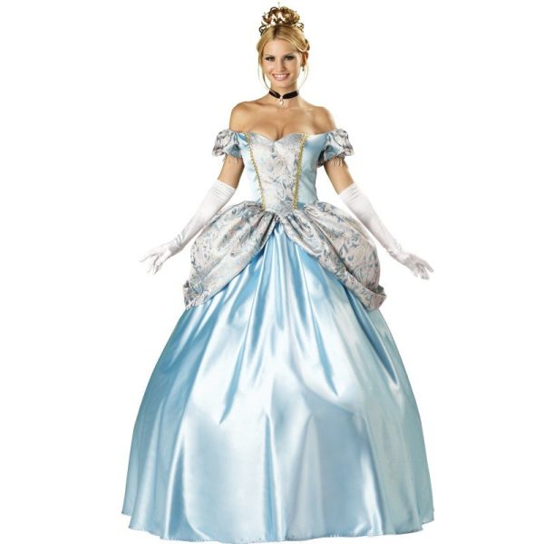 Fantasia Adulto Feminino Princesa Encantada Cinderela Luxo Fantasia Adulto Feminino Princesa Encantada Cinderela Luxo