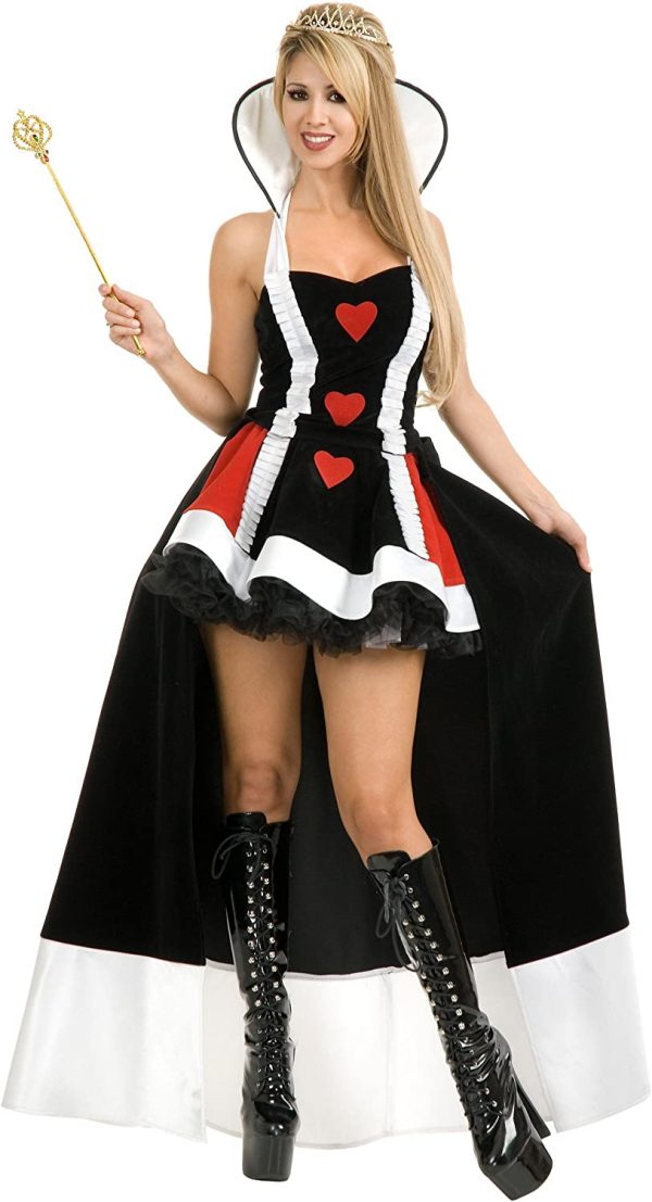 Fantasia Adulto Feminino Rainha de Copas Luxo Fantasia Adulto Feminino Rainha de Copas Luxo