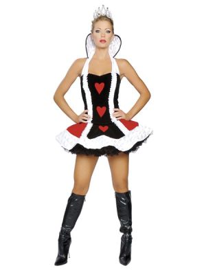 Fantasia Adulto Feminino Rainha de Copas Sexy