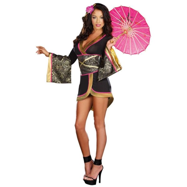 Fantasia Adulto Geisha Super Luxo Sexy Fantasia Adulto Geisha Super Luxo Sexy