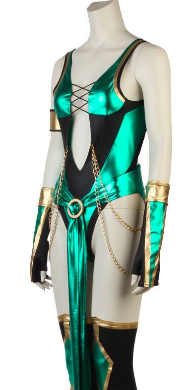 Fantasia Adulto Mortal Combat Jade Clássica Fantasia Adulto Mortal Combat Jade Clássica