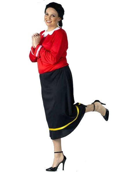 Fantasia Adulto Olívia Palito Popeye Plus Fantasia Adulto Olívia Palito Popeye Plus