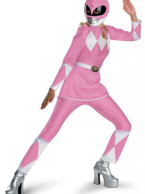 Fantasia Adulto Power Rangers Rosa Luxo Fantasia Adulto Power Rangers Rosa Luxo