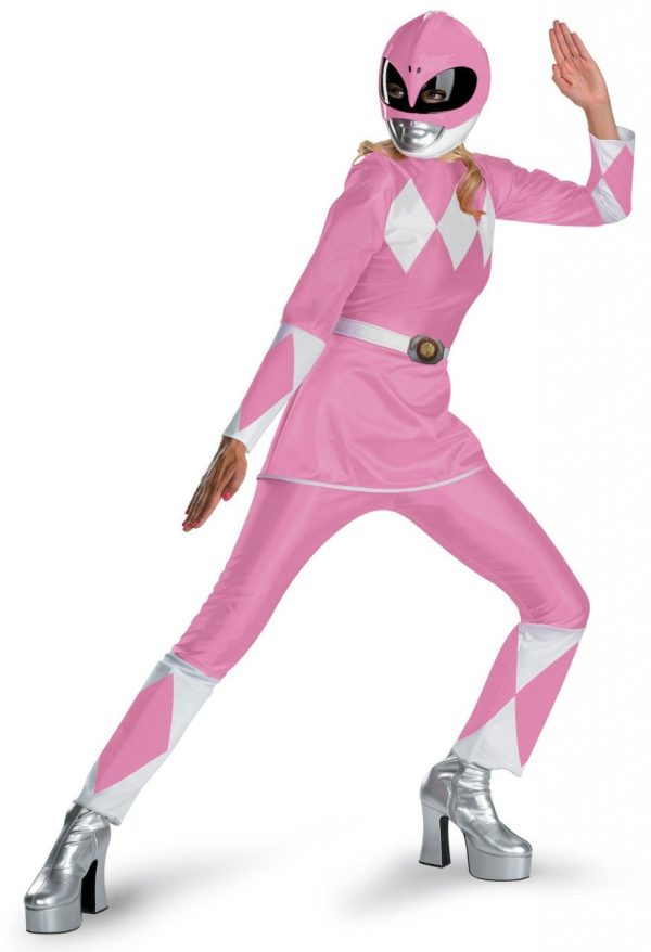 Fantasia Adulto Power Rangers Rosa Luxo Fantasia Adulto Power Rangers Rosa Luxo