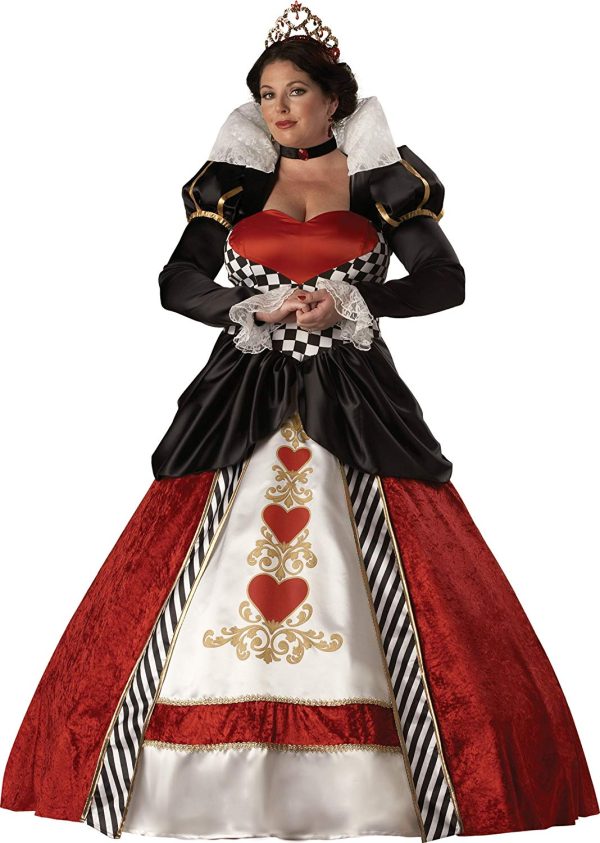 Fantasia Adulto Rainha de Copas Luxo Extra Grande