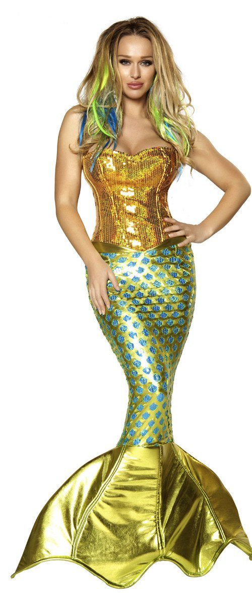 Fantasia Adulto Sereia Sexy dos Mares Superluxo