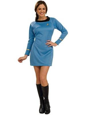 Fantasia Adulto Star Trek Vestido Azul Fantasia Adulto Star Trek Vestido Azul