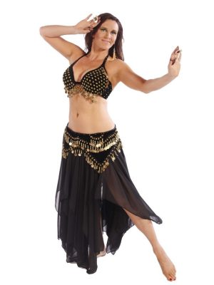 Fantasia Adulto Tribal Dança do Ventre Preta Fantasia Adulto Tribal Dança do Ventre Preta